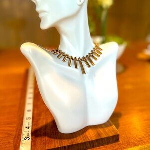 Vintage Ancient Tribal Egyptian Aztec Modern Gold Necklace